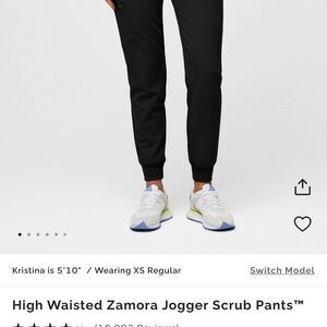 Figs Black high waisted Zamora joggers-3XL.